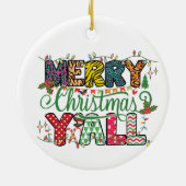 Décoration En Céramique Simple Classy Christmas Ornament (Dos)