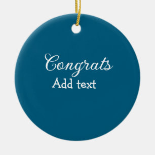 Décoration En Céramique Simple congratulation graduation add your