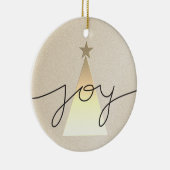 Décoration En Céramique Simple Géométrique Noir et Or Joie Noël (Droite)