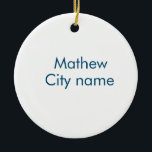 Décoration En Céramique simple lettre initiale monogramme ajouter votre no<br><div class="desc">conception</div>