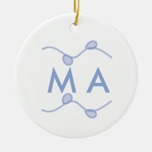 Décoration En Céramique Simple monogramme ajoutez votre lettre de nom feui