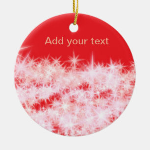 Décoration En Céramique Simple rouge rose brillant étoiles ajouter votre t