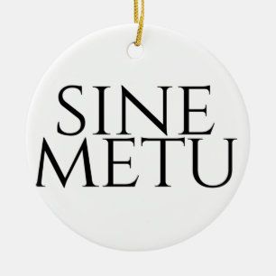 Décoration En Céramique Sine Metu - Sans Peur