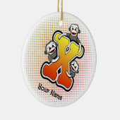 Décoration En Céramique singe chaussette Monogram X (Droite)