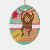 Décoration En Céramique Singe mignon (Droite)