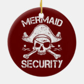 Décoration En Céramique Sirène Sécurité Pirate Correspondant Famille Parti (Dos)