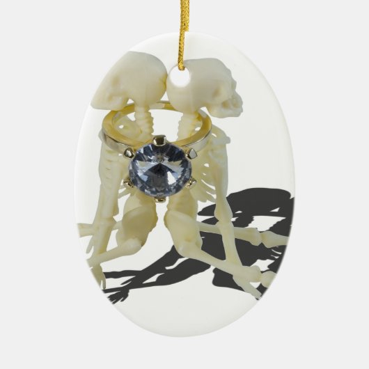Décoration En Céramique SkeletonsChokedByEngagementRing070515 (Devant)