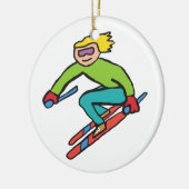 Décoration En Céramique Ski (Gauche)