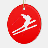 Décoration En Céramique ski (Gauche)