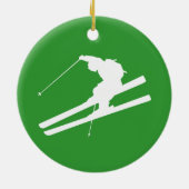 Décoration En Céramique ski (Dos)