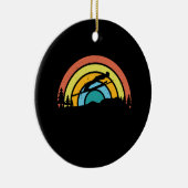 Décoration En Céramique Ski de saut Retro (Droite)