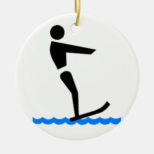 Décoration En Céramique Ski nautique