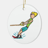 Décoration En Céramique Ski nautique (Gauche)