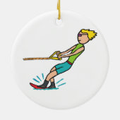 Décoration En Céramique Ski nautique (Dos)