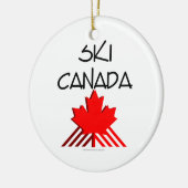 Décoration En Céramique Ski SUPÉRIEUR Canada (Gauche)