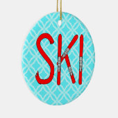 Décoration En Céramique Skis (Droite)