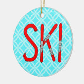 Décoration En Céramique Skis (Gauche)