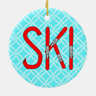 Décoration En Céramique Skis