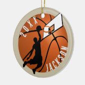 Décoration En Céramique Slam Dunk! Basketball Player Christmas (Gauche)