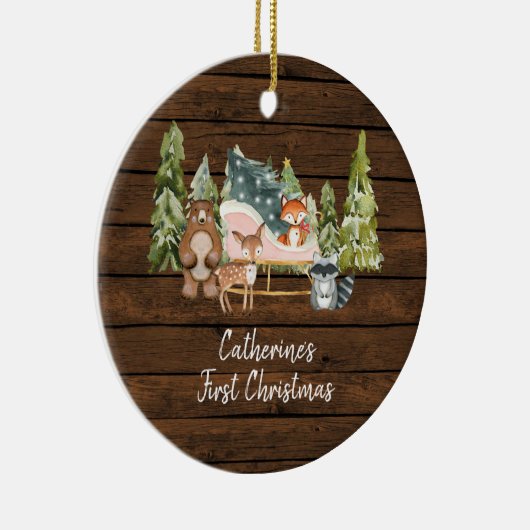 Décoration En Céramique Sleigh d'hiver Russe premier Noël  (Droite)