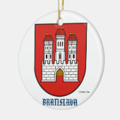 Décoration En Céramique Slovakia Bratislava Christmas (Gauche)