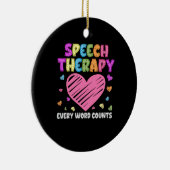 Décoration En Céramique SLP Language Pathologiste et Speech (Droite)