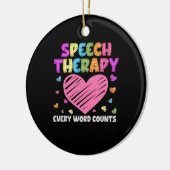Décoration En Céramique SLP Language Pathologiste et Speech (Gauche)