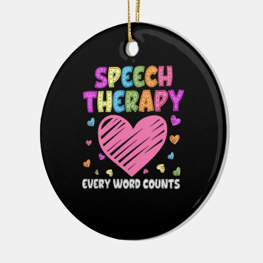 Décoration En Céramique SLP Language Pathologiste et Speech (Gauche)