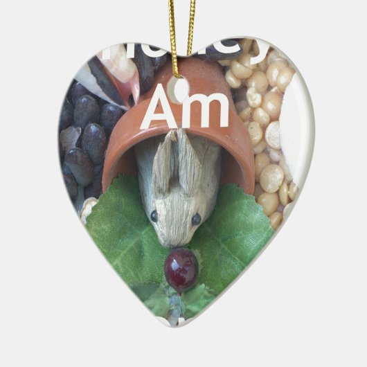 Décoration En Céramique Snacking de lapin mignon (Gauche)