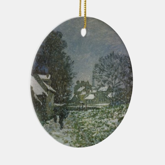 Décoration En Céramique Snow at Argenteuil par Claude Monet (Droite)