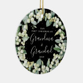 Décoration En Céramique Snowberries Premier Noël en grands-parents Photo (Droite)