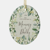 Décoration En Céramique Snowberries Premier Noël en tant que parents Photo (Droite)