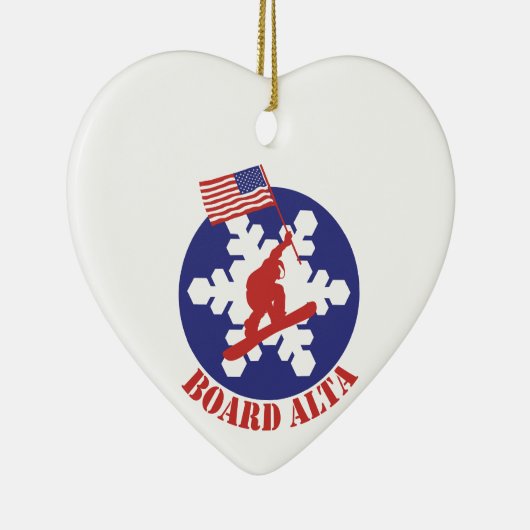 Décoration En Céramique Snowboard Alta (Droite)