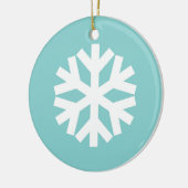 Décoration En Céramique Snowflake blue (Gauche)