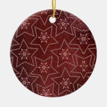 Snowflakes et Stars Maroon de Noël minimaux