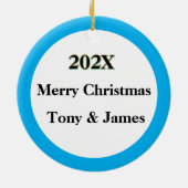 Décoration En Céramique Snowglobe de Noël (Dos)