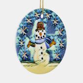 Décoration En Céramique Snowie Snowman (Droite)