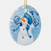 Décoration En Céramique Snowman (Droite)