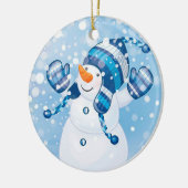 Décoration En Céramique Snowman (Gauche)