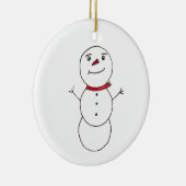 Décoration En Céramique Snowman (Droite)