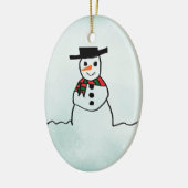 Décoration En Céramique Snowman (Gauche)