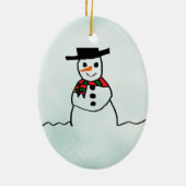 Décoration En Céramique Snowman (Dos)