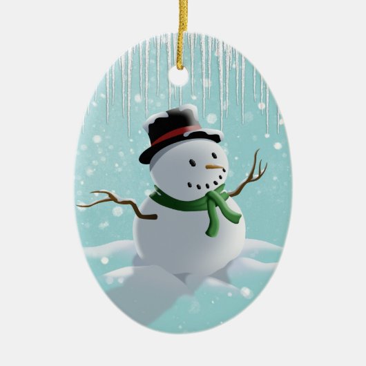 Décoration En Céramique Snowman (Devant)