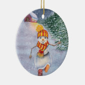 Décoration En Céramique Snowman (Droite)