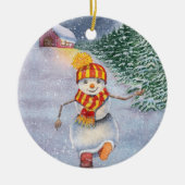 Décoration En Céramique Snowman (Devant)