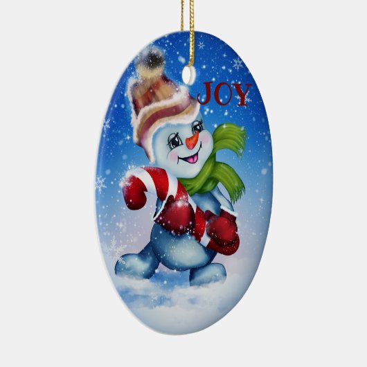 Décoration En Céramique Snowman (Droite)