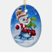 Décoration En Céramique Snowman (Dos)