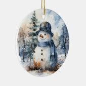 Décoration En Céramique Snowman (Droite)