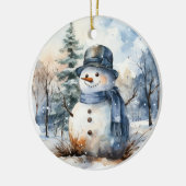 Décoration En Céramique Snowman (Gauche)