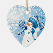 Décoration En Céramique Snowman (Droite)